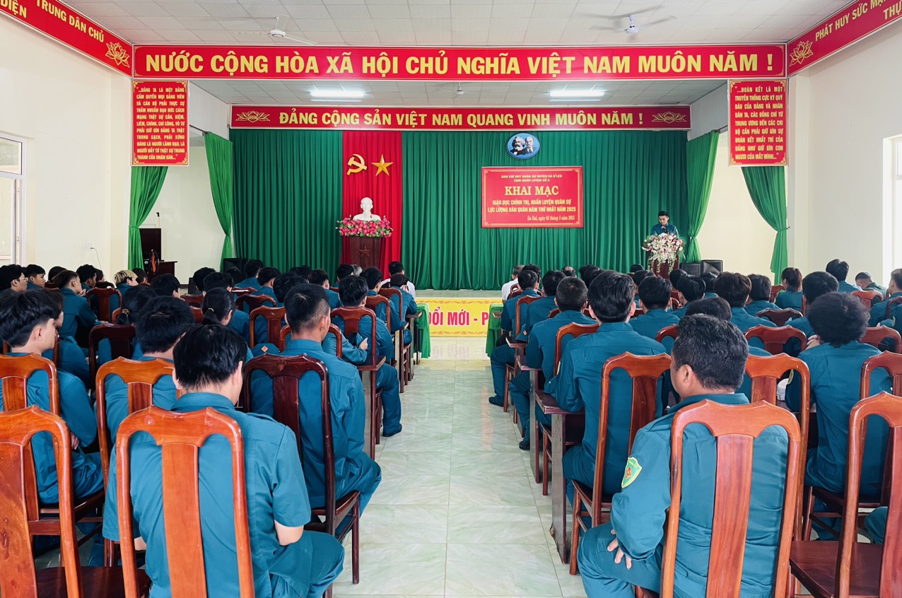 Cụm huấn luyện số 03, Khai mạc giáo dục chính trị, huấn luyện quân sự lực lượng dân quân năm thứ Nhất – 2025